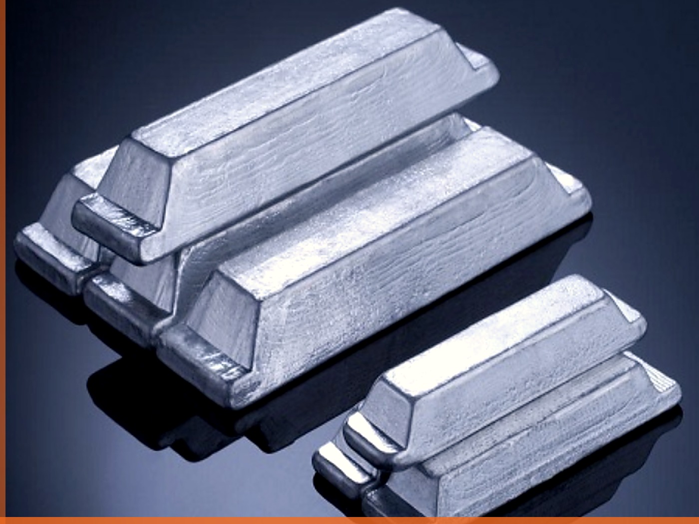 Aluminum master alloy ingots in a laboratory style